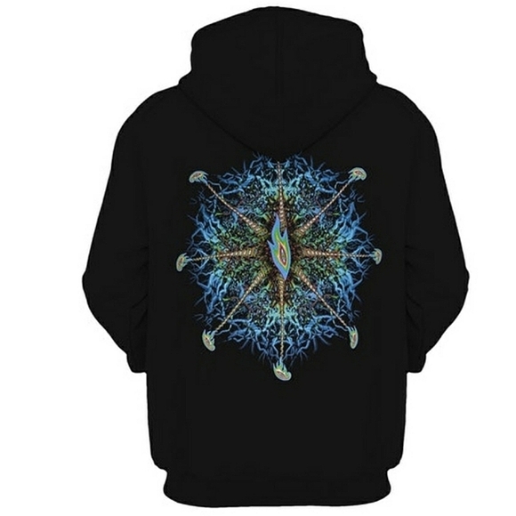 Tool Nerve Ending Zip-Up Black Hoodie Sweatshirt - Picture 3 of 4